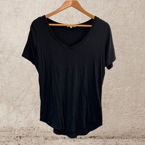 Another Love Black V-Neck Short Sleeve T-Shirt